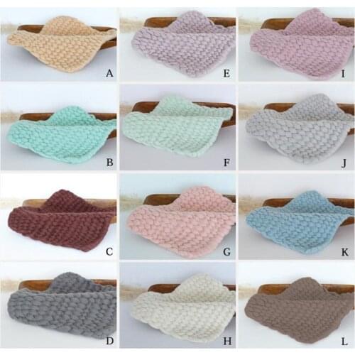 Baby Beanbag Cover Layer Photo Background Newborn Wool Blanket Bowl Basket Stuffed Photography Shoot Props