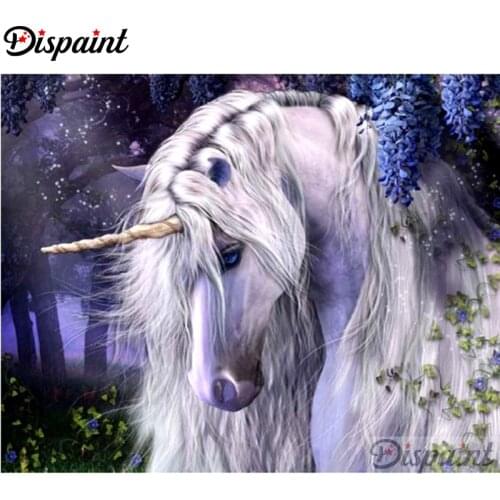 Dispaint Full Square/Round Drill 5D DIY Diamond Painting "Cartoon unicorn" Embroidery Cross Stitch 3D Home Decor A10527