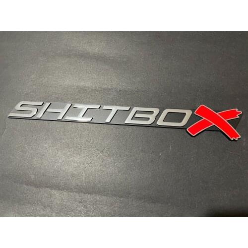For SHITBOX LSX LS Emblem 3D Car Fender Badge Decal Truck Chrome FEST
