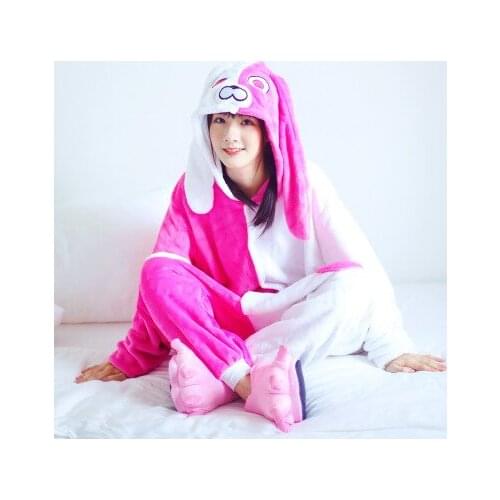 Flannel warm kigurumi for adults long sleeve hooded onsie Whole one piece animal pajamas kegurumi sleepwear onesie