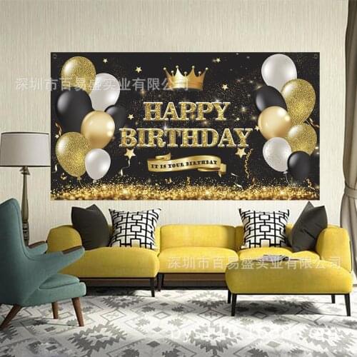 13 18 20 21 30 40 50 60 70 Birthday Party Photo Background Decoration Golden BALLOON Birthday Party Decoration PhotographyStudio