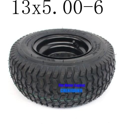 Hot Sale Super High Performance 13x5.00-6 Wheel Tire Tyre for 6 Inch Alloy Rims Hub Fits ATV QUAD Buggy Mower Go-kart Buggy