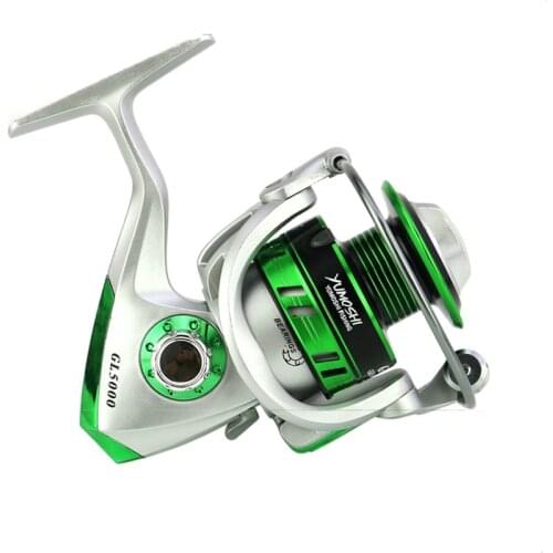 Hot Wheels YUMOSHI GL1000-7000 Model 12BB Ball Bearings Spinning Fishing Reel Sea Fishing Carp Fishing Jigging Reel Interchargbl