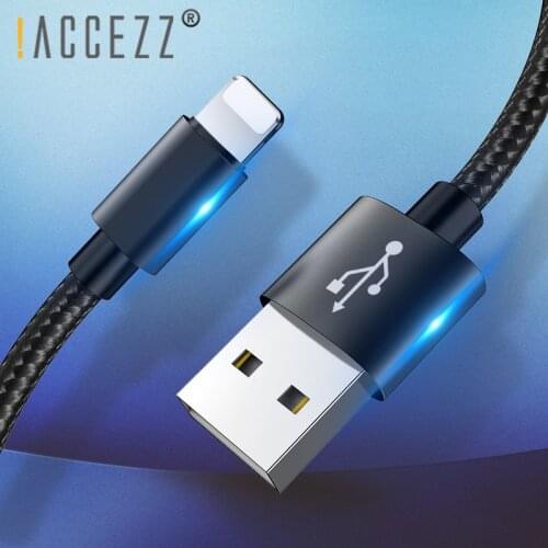 !ACCEZZ Fast Charging Data Cable For Apple Phone For iPhone X 7 6 8 6S 5S Plus XS MAX XR For iPad Mini Lighting USB Charger Line