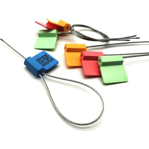 Cable Seals with NFC Chip Numbered Tamper Steel Wire Seals for Truck Container Logistics Seal (100 PCS)