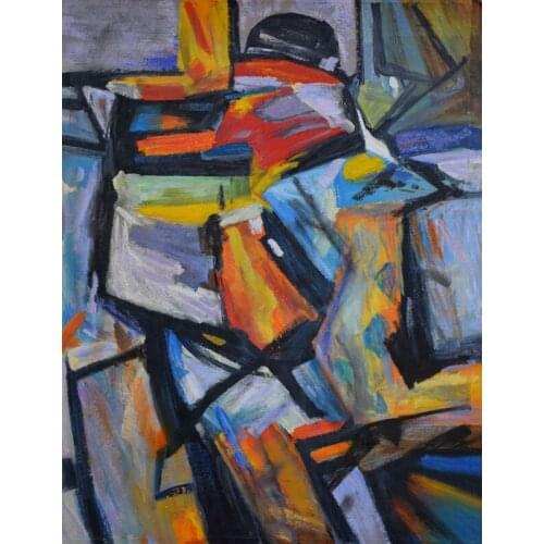 Hand painted Oil Painting Canvas Modern art Abstract Paintings Wall Picture Painting Home decor 75x100cm