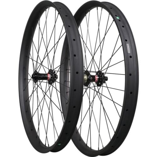29 PLUS mountain bike wheel 50mm width carbon fat bike wheels Double Wall Hookless Tubeless Compatible