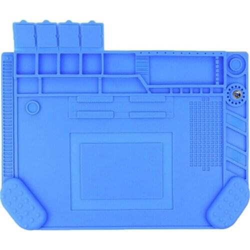 Soldering Pad Silicone Heat-Resistant Pad Repair Pad 18.8 Inches x 12.6 Inches with Wrist Guard Electronic Pad
