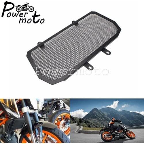 Black Motorcycle Accessories Radiator Guard Protector Grille Grill Cover Radiator Grille Guard Protection For Enduro 390 2013-16