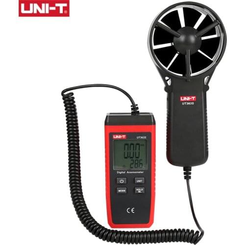UNI-T UT363S Mini Anemometer Wind Speed Temperature Tester LCD Display Air Flow Speed MAX/AVG Measurement Wind Level 1~12