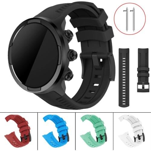Fashion Soft Silicone Replacement Sport Band Strap For Suunto 9 / Spartan Sport Wrist HR Baro Smartwatch Wrist Bracelet Strap