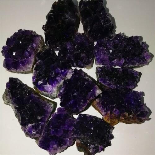 11pcs Dropping Shipping Natural Uruguay Amethyst Geode Crystals Cluster Amethyst Cluster Stones And Crystals Home Decor Gift