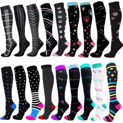 Running New Compression Stockings Best For Athelete Medical Nursing Outdoor Sports Hiking Travel Flight Socks Fitness Socks