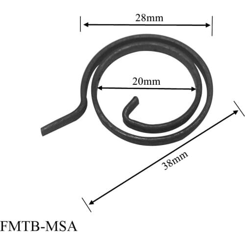 Wholesale flat wire door lock handle spring coil for door accessory MSA