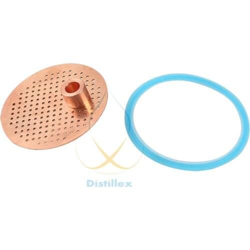 Copp perforated plate for 4" distillation column . Home brewing, Distillation, Reflux column, Moonshine
