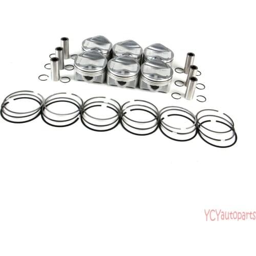 3.0T Pistons&Rings Assembly Fit For VW Touareg AUDI A4 S4 A5 S5 A6 A8 Q7 Porsche CAYENNE CGE/CGF/CJT 06E107066DM