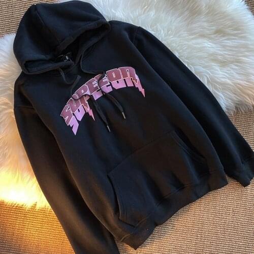 Y2k Letter Print Pullovers Aesthetic Women Hoodie Long Sleeve Loose Autumn Casual Woman Sweatshirt 2020 Kawaii Hoodies For Women