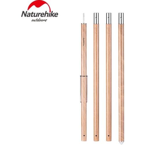 Naturehike 2.4 M 4 Section Aluminum Alloy Sky Bar Tent Entrance Hall Bracket Sky Bar Accessories awning canopy tarp pole rod