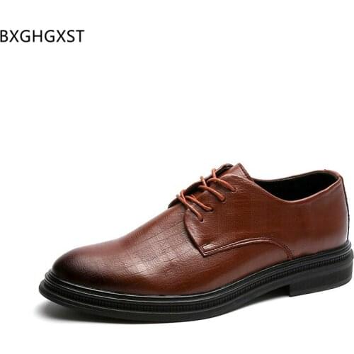 Black Dress Shoes Mens Fashion Designer Oxford Shoes for Men 2021 Formal Office Shoes Men Chaussure De Homme Zapatos De Hombre