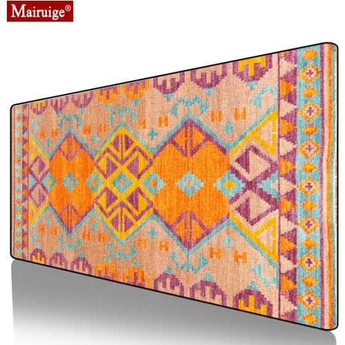 Vintage Persian Rug Bohemian Mouse Pad XXL Gamer Desk Mat Large Keyboard Pad Gaming MousePad 90x40cm for Laptop Table Pads