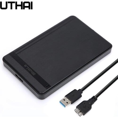 UTHAI T48 2.5 Inch SSD Solid State Mechanical Serial Port SATA Tool-Free 5Gbps USB 3.0 External Mobile HDD Enclosure