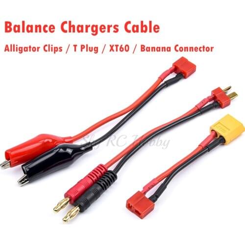 IMAX B6 B6AC Charging Charger Alligator Clips / T Plug / XT60 / Banana Connector Balance Chargers Cable 2S-6S Battery