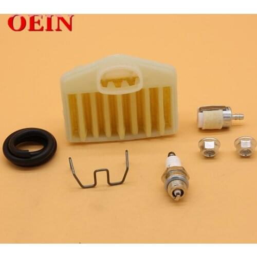 Air Filter Clip Flywheel Bar Nuts Spark Plug Turn-Up Kit For HUSQVARNA 362 365 371 372 Garden Chainsaw Parts