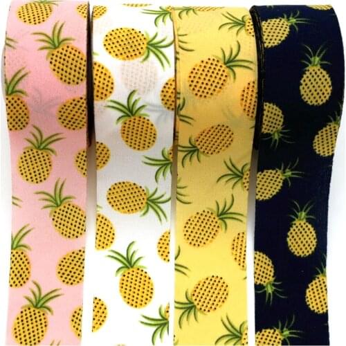 1-1/2 40mm pineapple ribbon, 20 yards DIY handmade material, hair bow cake for Christmas and New Year Hat shoe decoration