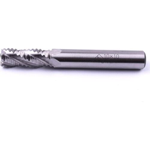 1PCS Professional HSS M2AL End Mill Rough skin Flute Diameter 10mm High hardness Milling Cutter Tools High Quality