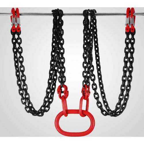 10 Ft Heavy Duty Lifting Chain Sling Lifts 5 Ton With 4 Legs Grade 80 6600 Lbs