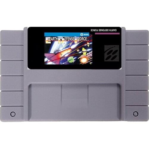 Super Earth Defense Force 16 bit NTSC Big Gray Game Card For USA Version Game Player