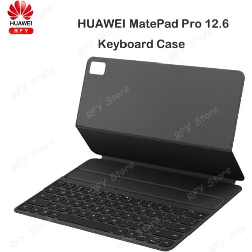 2021 Original HUAWEI MatePad Pro 12.6 inch Keyboard Case Magnetic PU Leather Smart Wake up Voice Stand Flip Tablet Cover