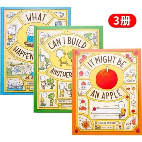 3 Books/Set Can I Build Another Me + It Might Be An Apple + What Happens Next English Children Philosophy Picture Books