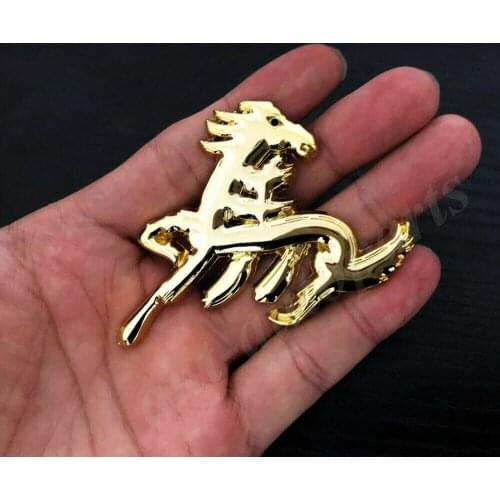 3D Metal Chinese Character Runing Horse Pony Car Emblem Badge Decal Sticker