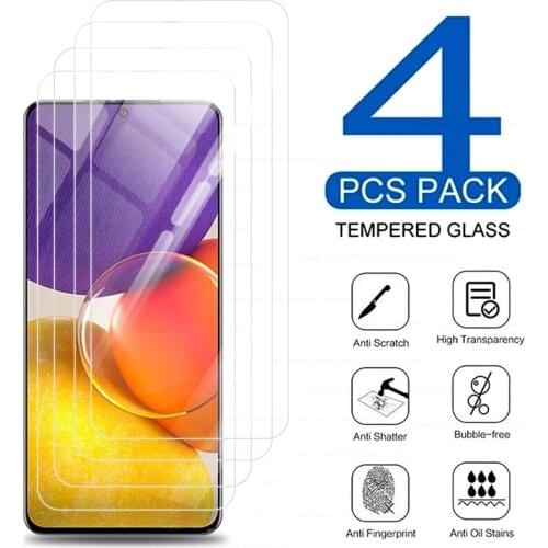 4PCS 100% original hd protective glass for samsung galaxy a82 a 82 2021 5g sm-a826f/ds 6.7'' 9h premium screen protectors film