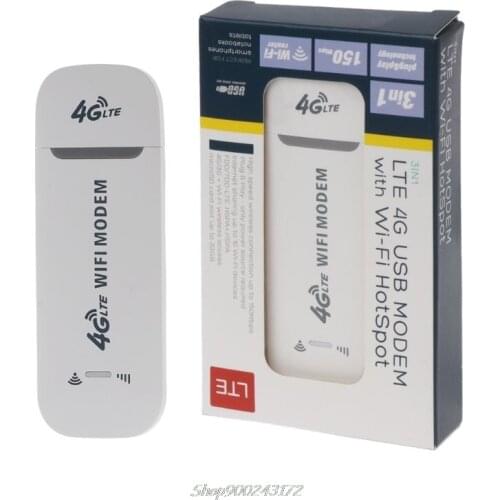 4G LTE USB Modem Network Adapter With WiFi Hotspot SIM Card 4G Wireless Router For Win XP Vista 7/10 Mac 10.4 IOS Au26 20