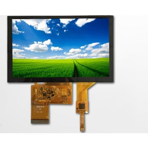 KD050WVTPA045 5.0 inch 800*480, ILI5960/ILI6122, 16/18/24 bit RGB interface, high brightness TFT LCD with touch panel