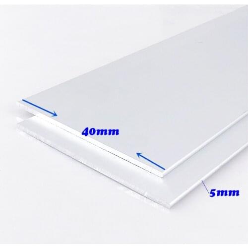 1PC/LOT 6063-T5 Aluminium Alloy Plate Thickness5mm*Width40mm Article Aluminum Oxidation Length 40/100/150/200/250/300/430MM