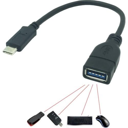 Type-C OTG Adapter Cable for Samsung S10 S10+ Xiaomi Mi 9 Android MacBook Mouse Gamepad Tablet PC Type C OTG USB Cable