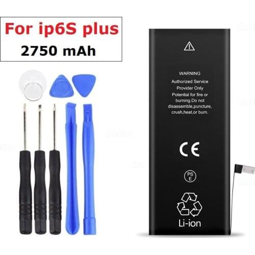 100% Newest Mobile Phone Battery For iPhone 6 6S Plus 6Plus 6SPlus Replacement Lithium Battery Polymer Bateria