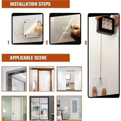 Punch-free Automatic Sensor Auto-scaling Door Closer Adjustable Surface Mounted Automatic Closing Fire Rated Door Closer