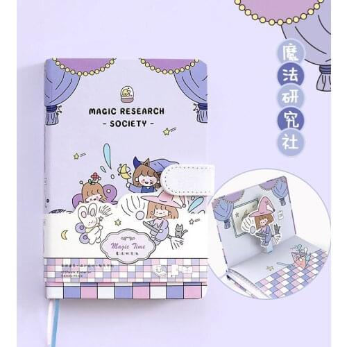 Handbook Small Fresh Notebook Book Cute Girl Heart Cartoon Student Illustration Notebook Diary