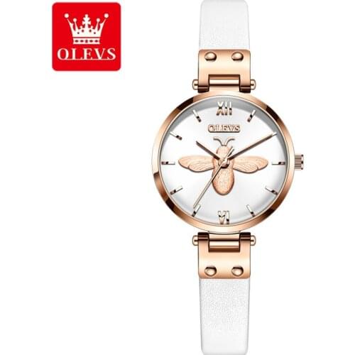 OLEVS Brand Luxury Women Watches Fashion Leather Quartz Ladies Watch Sport Relogio Feminino Clock Wristwatch Girl Friend 2021