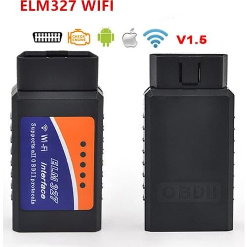 ELM327 V1.5 Bluetooth/Wifi OBD2 V1.5 Mini Elm 327 Bluetooth Auto Diagnostic Tool OBDII for Android/IOS/Windows