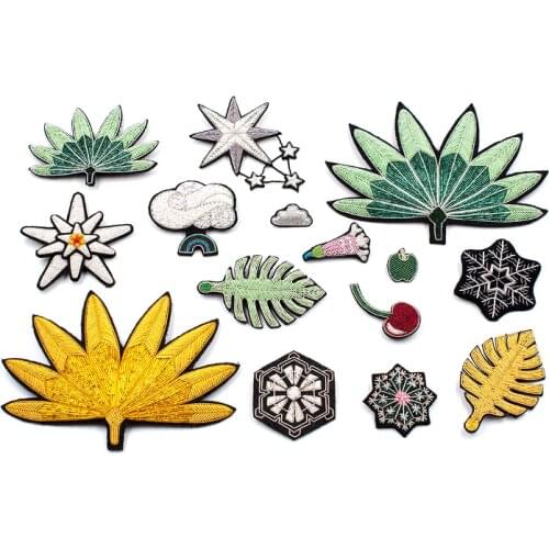 French handmade design Indian Silk Embroidery Ornaments Simple corsage badge Plant Fun Brooch Female pin accessories