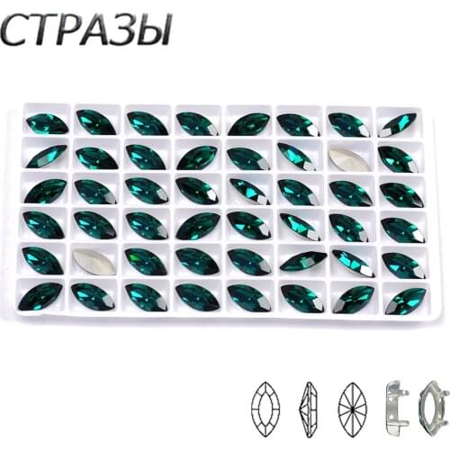 CTPA3bI Emerald Garment Green Sewing Glass Rhinestones Horse Eyes Shiny Crystals Decorative Beads For DIY Crafts Dancing Dress