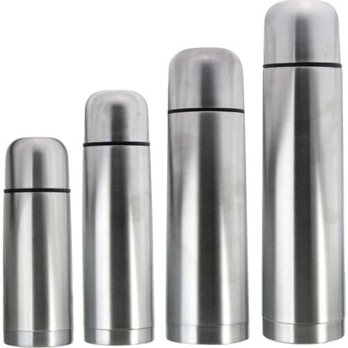 Bpa-free 1L Classic Stainless steel vacuum flasks double layer Insulated Portable thermos cup thermal water bottle tea with rope