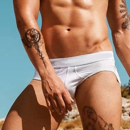 Creative Gear Compass Waterproof Temporary Tattoo Sticker Black Root Design Fake Tattoos Flash Tatoos Arm Body Art for Women Men