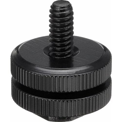 1/4" Dual Thumb Screw Flash Cold Hot Shoe Camera Adapter Mount For GoPro DSLR Include 2 Adjustable Nuts