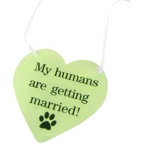 Legendog Wedding Pet Sign Funny Hanging Dog Neck Sign Pet Decoration For Engagement Party Pet Supplies Pet Clothing Accessories